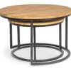 Sarjapöytä Stenexpo Newport Ø75x48cm + Ø58x41cm tammi