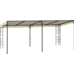 Seinään kiinnitettävä huvimaja 3x6 m kerma kangas
