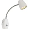 Seinävalaisin Aneta Lighting Sandnes Flex, himmennettävä, valkoinen