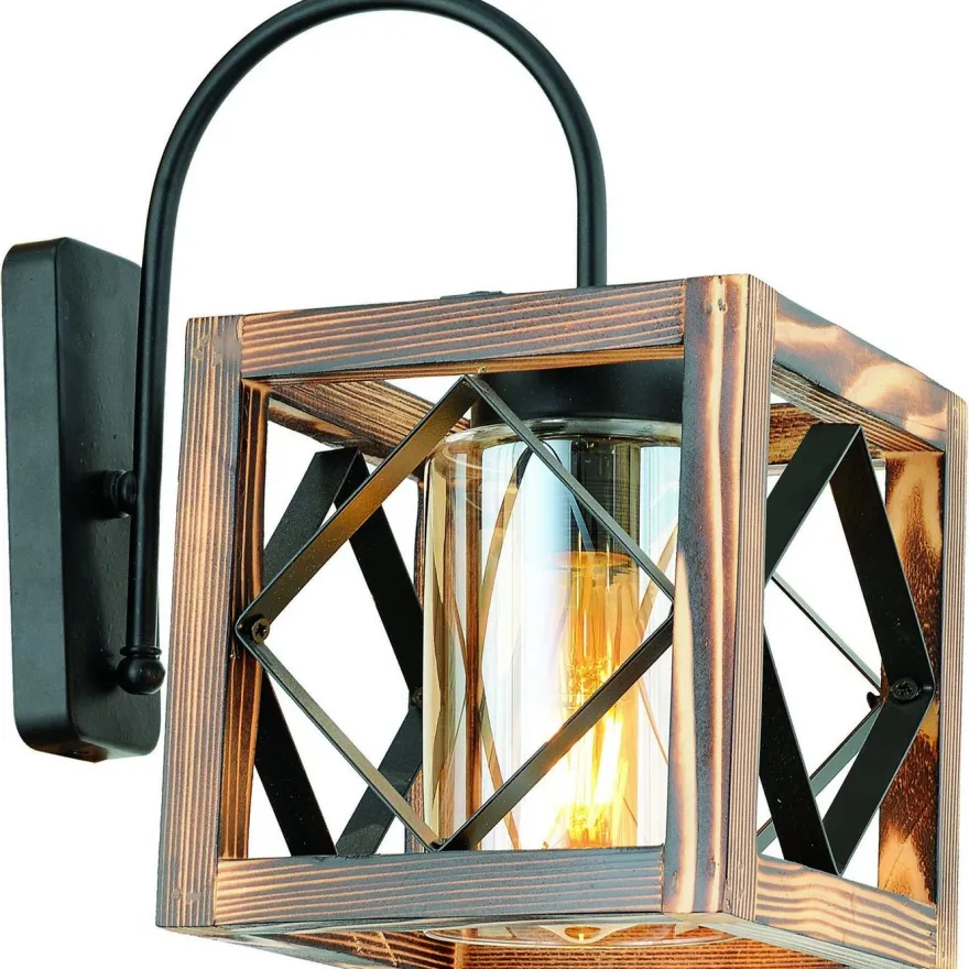 Seinävalaisin Linento Lighting Zikzak, puu