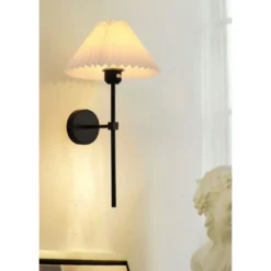 Seinävalaisin Linento Lighting BRZ-540060, ø10-22cm, E27, max. 40W, IP20, kerma/musta