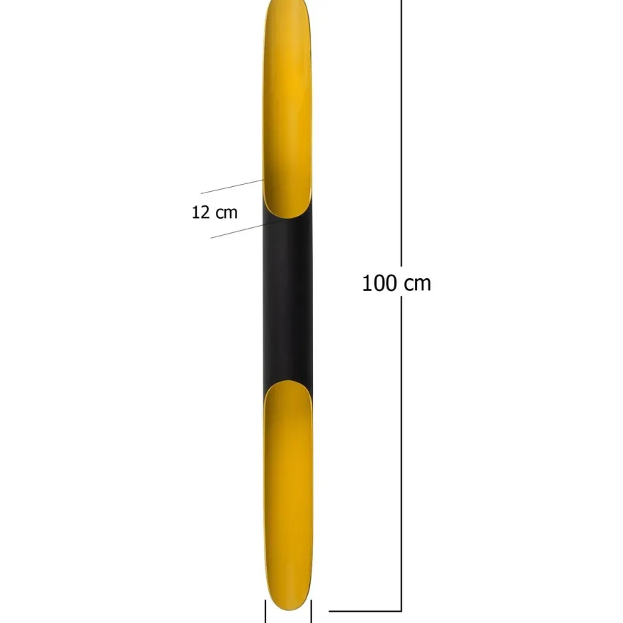 Seinävalaisin Linento Lighting Efsun, kulta/musta