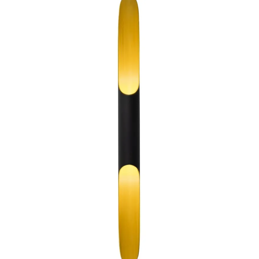 Seinävalaisin Linento Lighting Efsun, kulta/musta