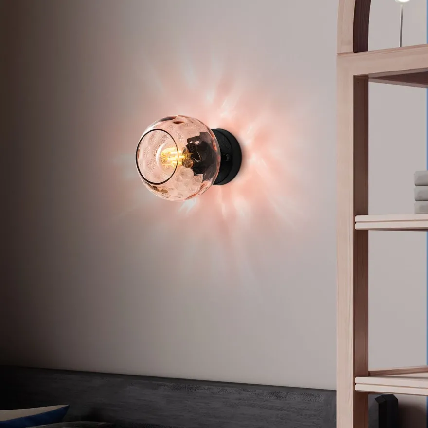 Seinävalaisin Linento Lighting Benek, Ø15cm, E27, eri värejä
