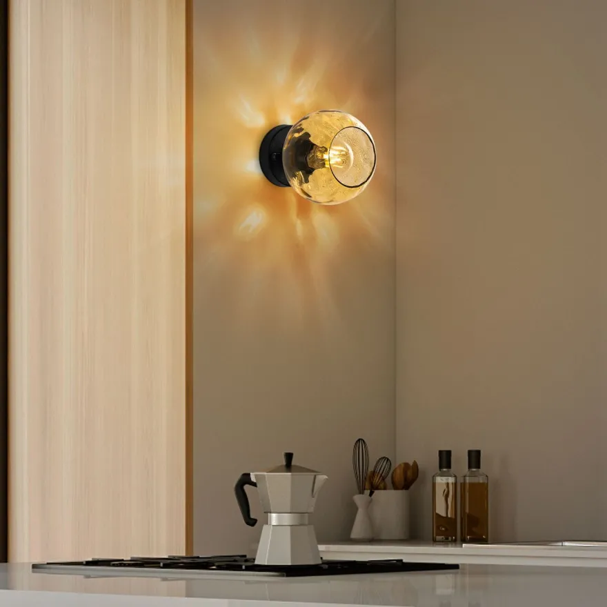 Seinävalaisin Linento Lighting Benek, Ø15cm, E27, eri värejä