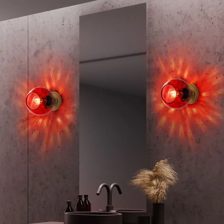 Seinävalaisin Linento Lighting Benek, Ø15cm, E27, eri värejä