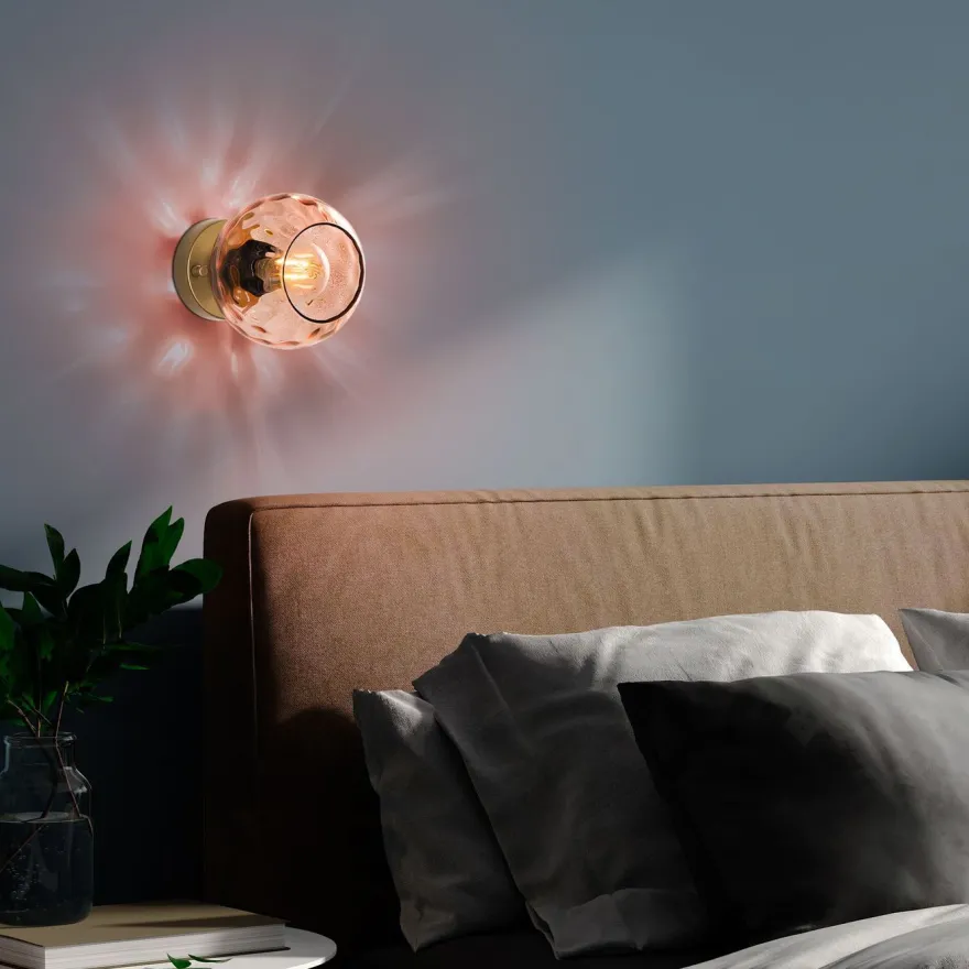 Seinävalaisin Linento Lighting Benek, Ø15cm, E27, eri värejä