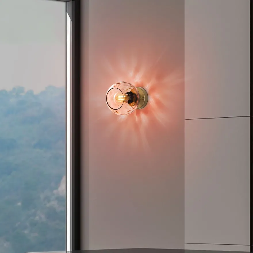 Seinävalaisin Linento Lighting Benek, Ø15cm, E27, eri värejä