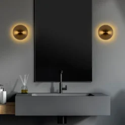 Seinävalaisin Linento Lighting Fungal, G9, kulta, eri kokoja