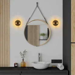 Seinävalaisin Linento Lighting Fungal, G9, kulta, eri kokoja