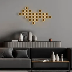 Seinävalaisin Linento Lighting Fungal, G9, kulta, eri kokoja