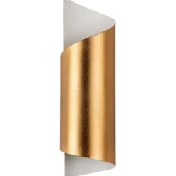 Seinävalaisin Linento Lighting Kivrik, 8x27cm, kulta