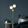 Seinävalaisin Linento Lighting Fazli, 2-osainen, kulta