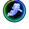 Seinävalaisin Trio Duke LED RGB mattamusta, eri kokoja