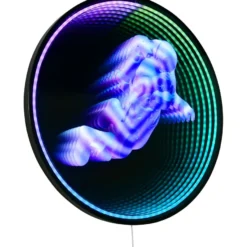Seinävalaisin Trio Duke LED RGB mattamusta, eri kokoja