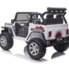 Sähköauto Offroader 8V EVA pyörillä Nordic Play, 765x780 mm valkoinen muovi