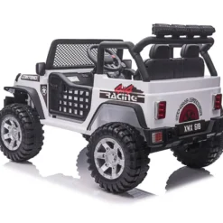 Sähköauto Offroader 8V EVA pyörillä Nordic Play, 765x780 mm valkoinen muovi