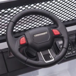Sähköauto Offroader 8V EVA pyörillä Nordic Play, 765x780 mm valkoinen muovi