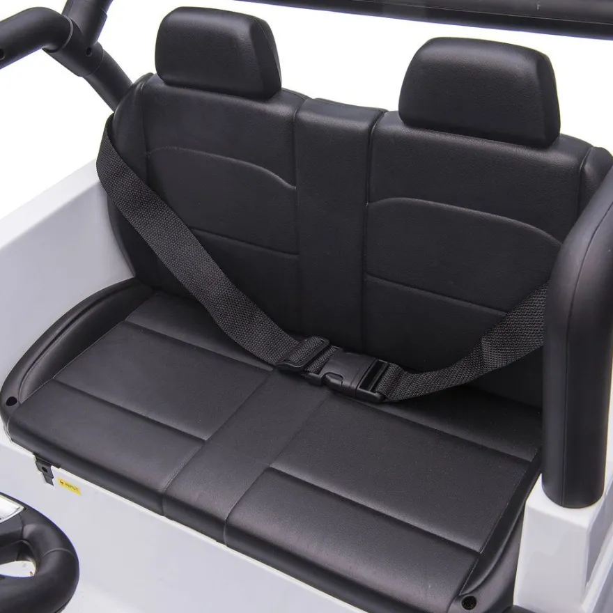 Sähköauto Offroader 8V EVA pyörillä Nordic Play, 765x780 mm valkoinen muovi