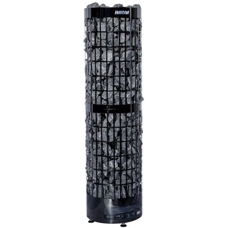 Sähkökiuas Harvia Cilindro Pro PC100E/135E Black Steel, 13.2kW, 9-20m³, erillinen ohjaus
