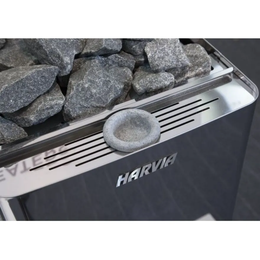 Sähkökiuas Harvia The Wall Combi SW90S, 9kW, 8-14m³, manuaalitäyttö, erillinen ohjaus
