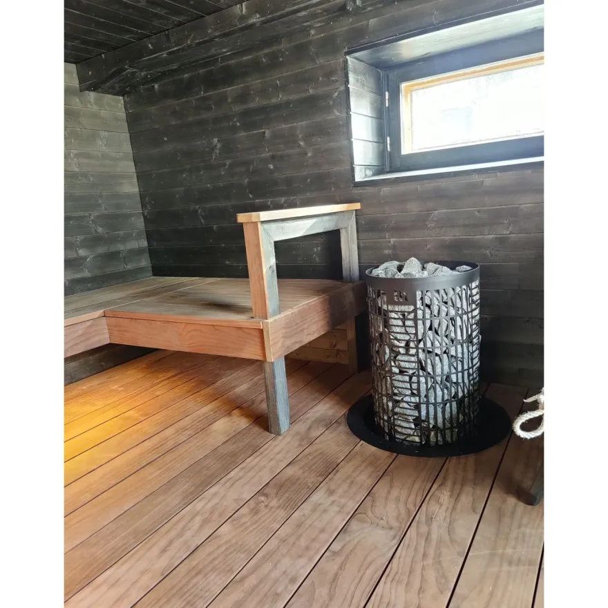 Sähkökiuas Mondex Tahko E2, 9kW, 8-15m³, erillinen ohjaus, rst