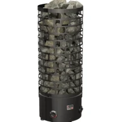 Sähkökiuas SAWO Aries Round Black NB, 7.5kW, 8-12m³, kiinteä ohjaus
