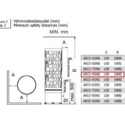 Sähkökiuas SAWO Aries Round, 9kW, 8-13m³, kiinteä ohjauskeskus, Verkkokaupan poistotuote