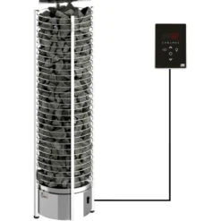 Sähkökiuas SAWO Tower Wall Ni2, 6kW, 5-8m³, erillinen ohjaus