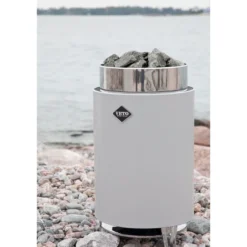 Sähkökiuas VETO SK8, 8.3kW, 8-12m³, erillinen ohjaus, harmaa