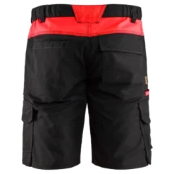 Shortsit Blåkläder 1446 Stretch, musta/punainen