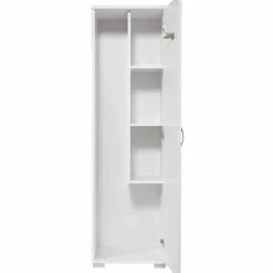 Siivouskaappi Linento Furniture Tuval 063, leveys 50cm, korkeus 176cm, valkoinen