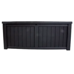 Säilytyslaatikko Home4you Praia, 143x67,5x60,5 cm, musta