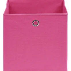 Säilytyslaatikot 10 kpl kuitukangas 28x28x28 cm pinkki