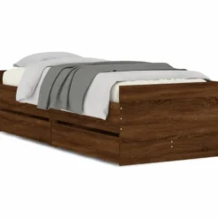 Sängynrunko laatikoilla, eri värejä ja kokoja (32940)