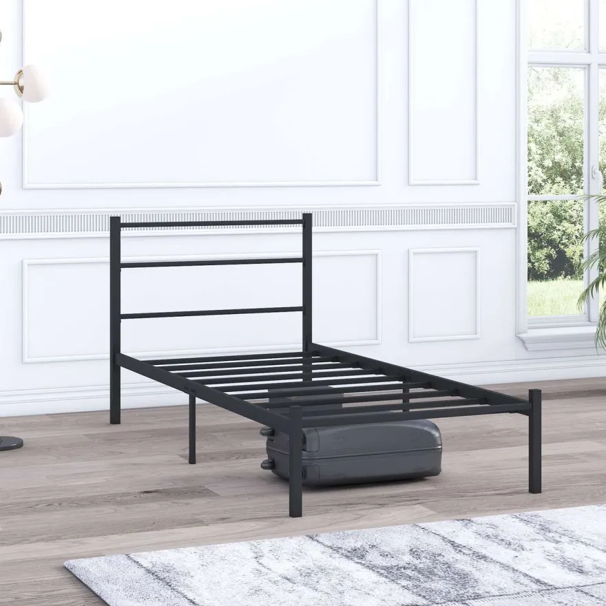 Sängynrunko Linento Furniture Basic, musta, eri kokoja
