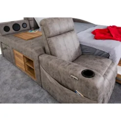 Sängynrunko Linento Furniture Whesley Smart, 235x245cm, ruskea