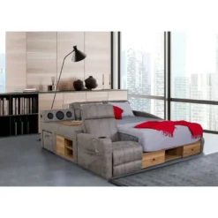 Sängynrunko Linento Furniture Whesley Smart, 235x245cm, ruskea