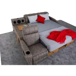 Sängynrunko Linento Furniture Whesley Smart, 235x245cm, ruskea