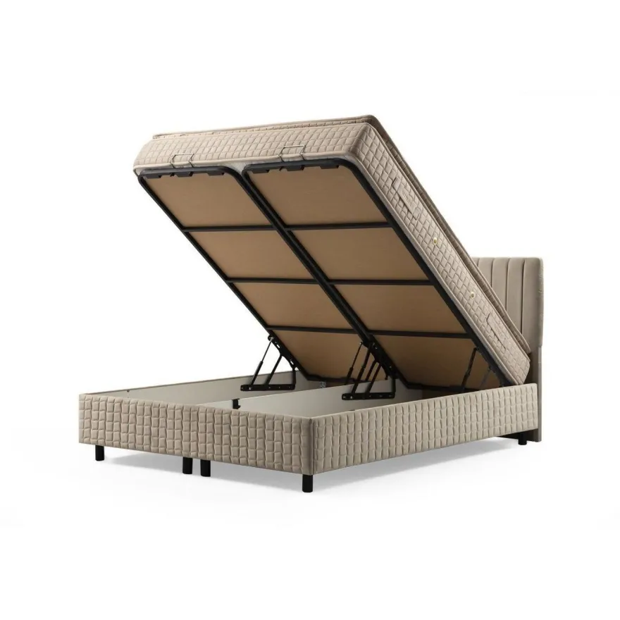 Sänkypaketti Linento Furniture Safir 2, 150 x 200 cm, ruskea