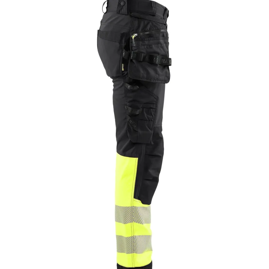 Softshell-riipputaskuhousut Blåkläder 1821 Highvis, polvisuojataskuilla