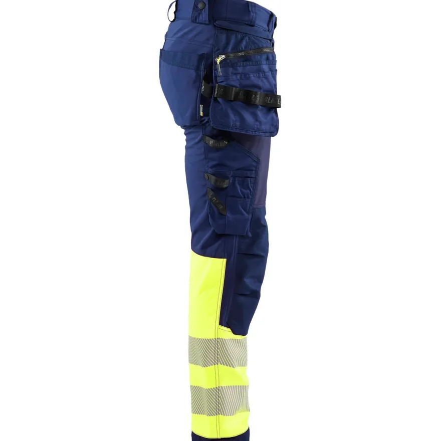 Softshell-riipputaskuhousut Blåkläder 1821 Highvis, polvisuojataskuilla