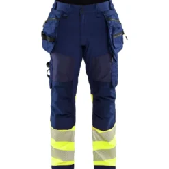Softshell-riipputaskuhousut Blåkläder 1821 Highvis, polvisuojataskuilla