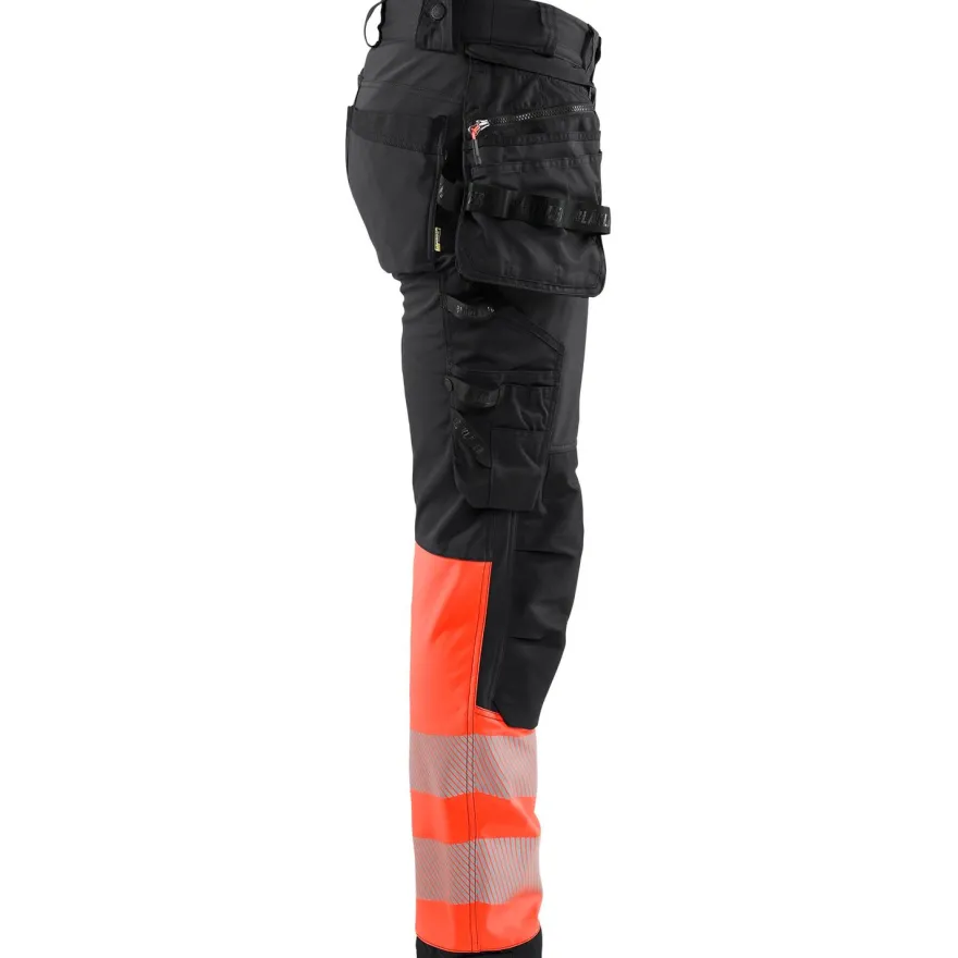 Softshell-riipputaskuhousut Blåkläder 1821 Highvis, polvisuojataskuilla