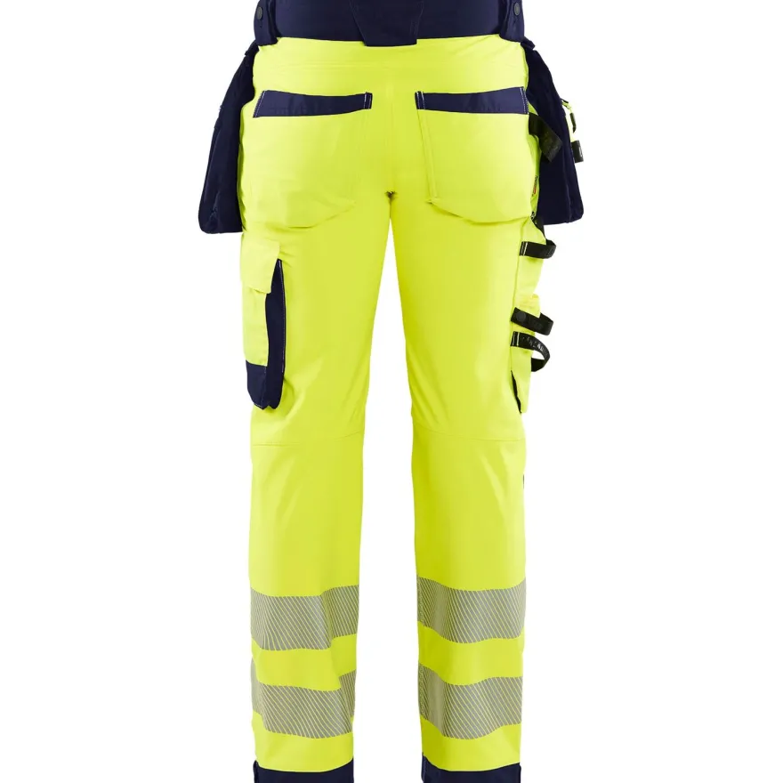 Softshell-riipputaskuhousut Blåkläder 1820 Highvis, polvisuojataskuilla