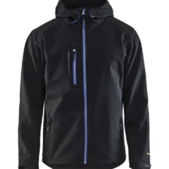 Softshell-takki Blåkläder 4949, musta/keskisininen