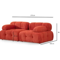 Sohva Linento Furniture Doblo 2-istuttava eri värejä