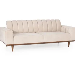 Sohva Linento Furniture Ivory, 3-istuttava, luonnonvalkoinen