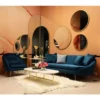 Sohva Linento Furniture Matilda, 3-istuttava, petroolinsininen