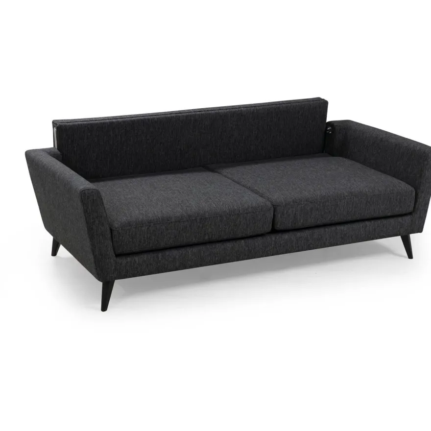 Sohva Linento Furniture Mayorka, 3-istuttava, harmaa